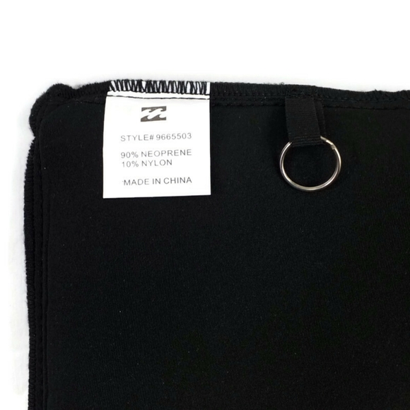 Billabong Jumbo Spell Out Blue Striped Wave Neoprene Scuba Zippered Pouch NWOT - Picture 5 of 8
